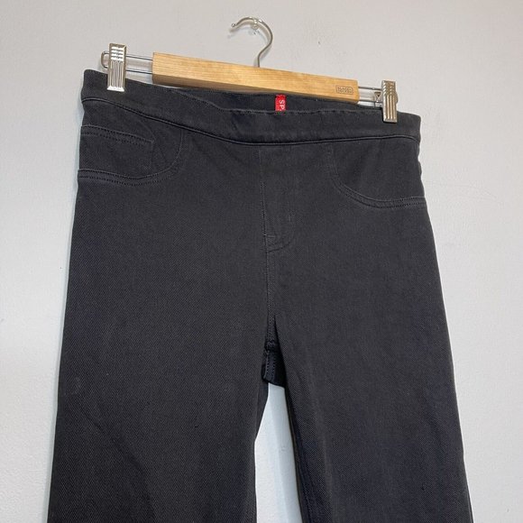 Spanx Pull On Jeans Size Medium Black Slimming Ankle Skinny Pants Stretch - Picture 7 of 7